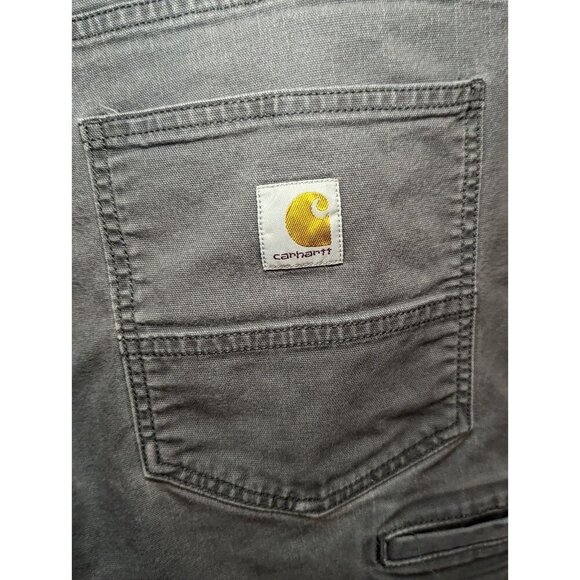 Carhartt Relaxed Fit Pants Men’s Sz 40x32 Charol Gray Rugged Flex Cotton 5pocket - Picture 7 of 16